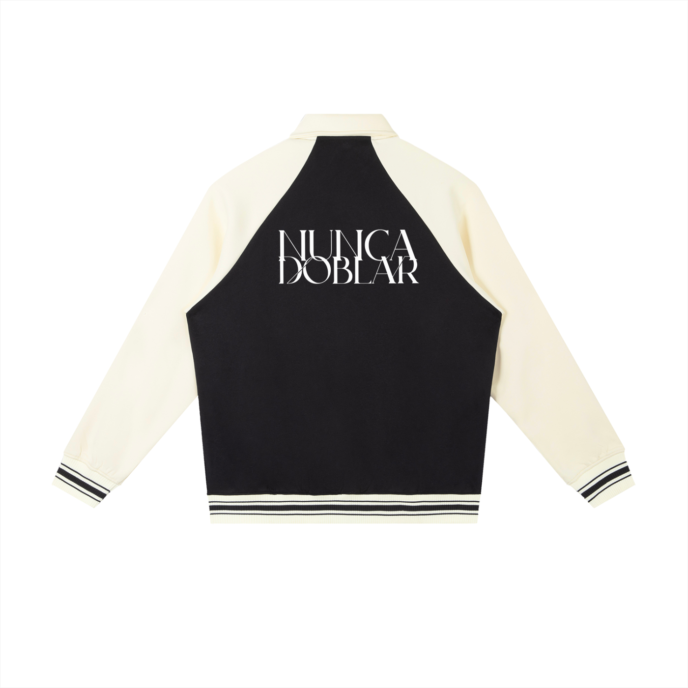 Contrast Raglan Sleeve Baseball Jacket